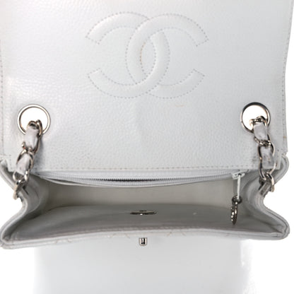 Chanel Caviar Quilted Mini Square Flap White 4 of 13