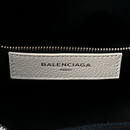 Balenciaga Calfskin Medium Logo North South Shopping Tote White 6 of 10