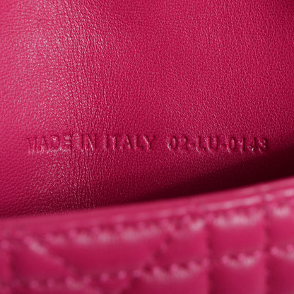 Christian Dior Lambskin Cannage Miss Dior Promenade Pouch Fuchsia 7 of 9