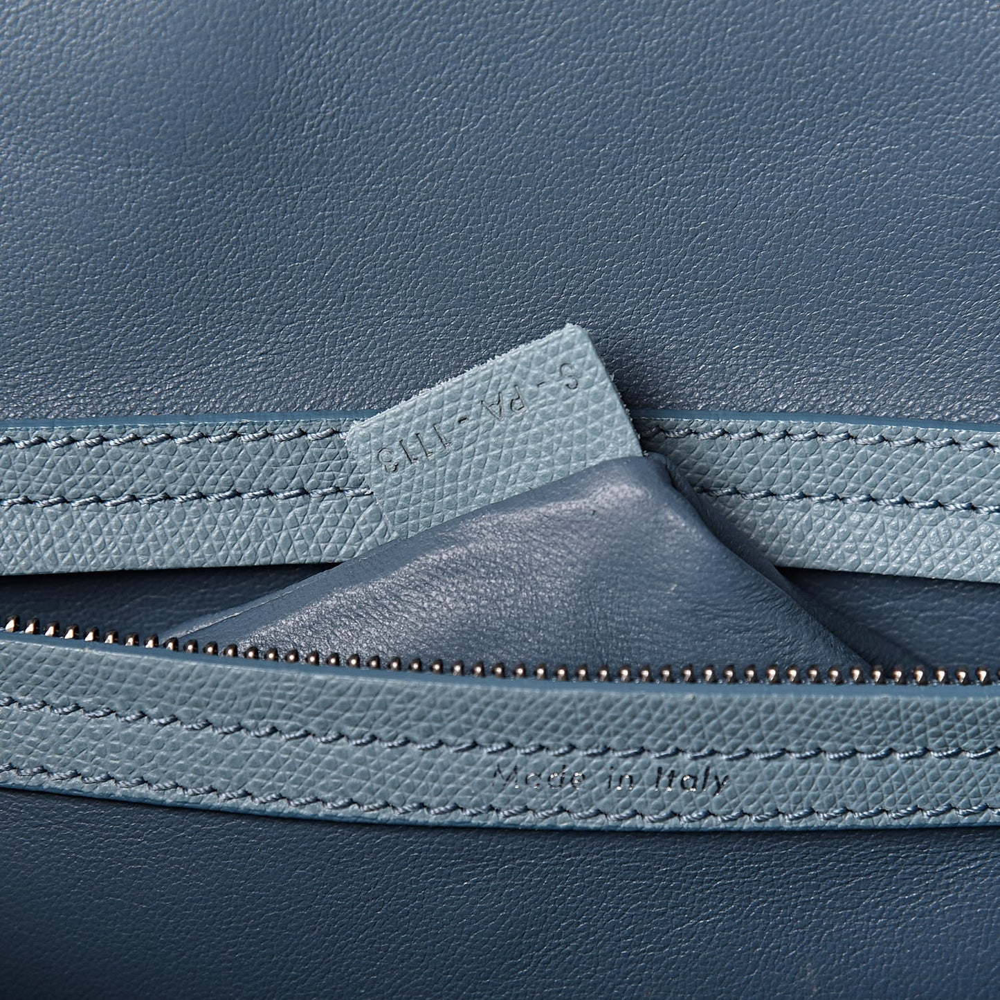 Grained Calfskin Medium Phantom Luggage Sky Blue