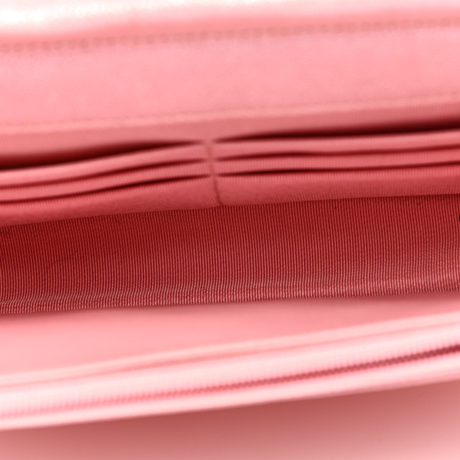 Chanel Iridescent Caviar Quilted Wallet on Chain WOC Rose Pink 5 of 11