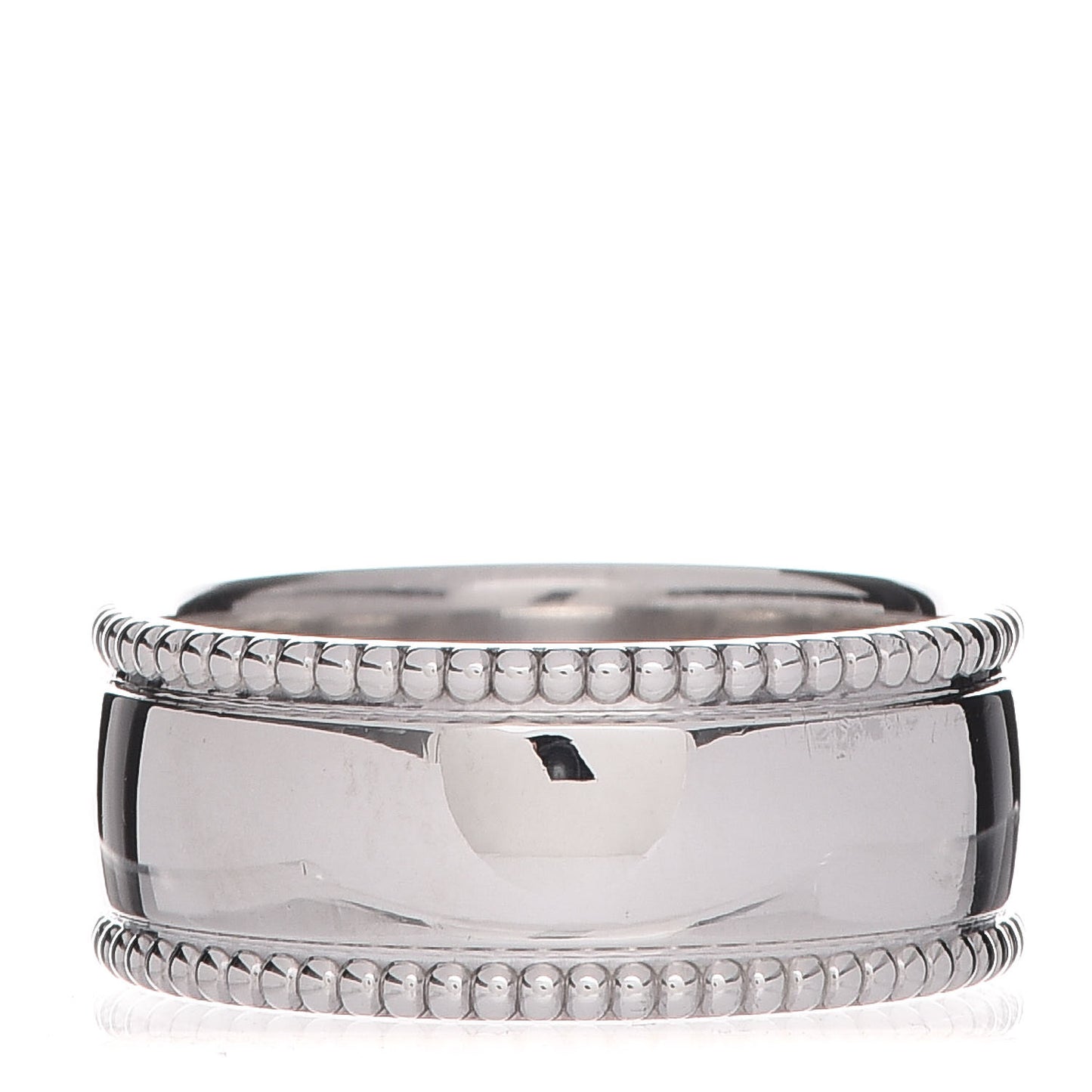 Sterling Silver Milgrain Logo Band Ring 54 6.75