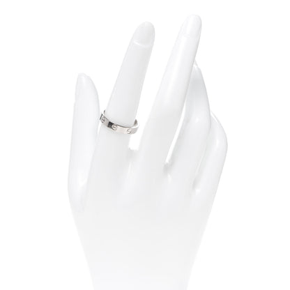 Cartier 18K White Gold 3.5mm LOVE Wedding Band Ring 57 8 2 of 5