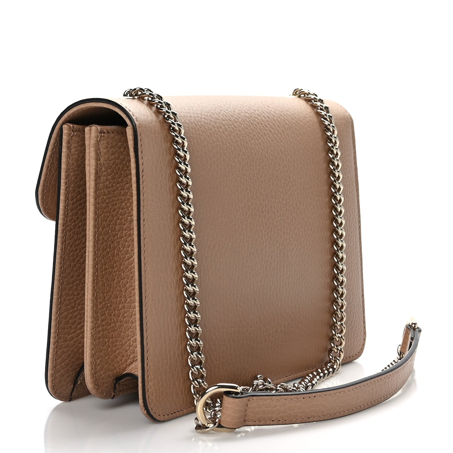 Gucci Dollar Calfskin Small Interlocking G Shoulder Bag Camelia 3 of 10