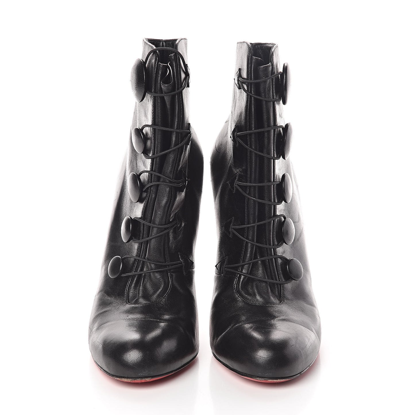 Shiny Nappa Booton 120 Ankle Boots 41 Black