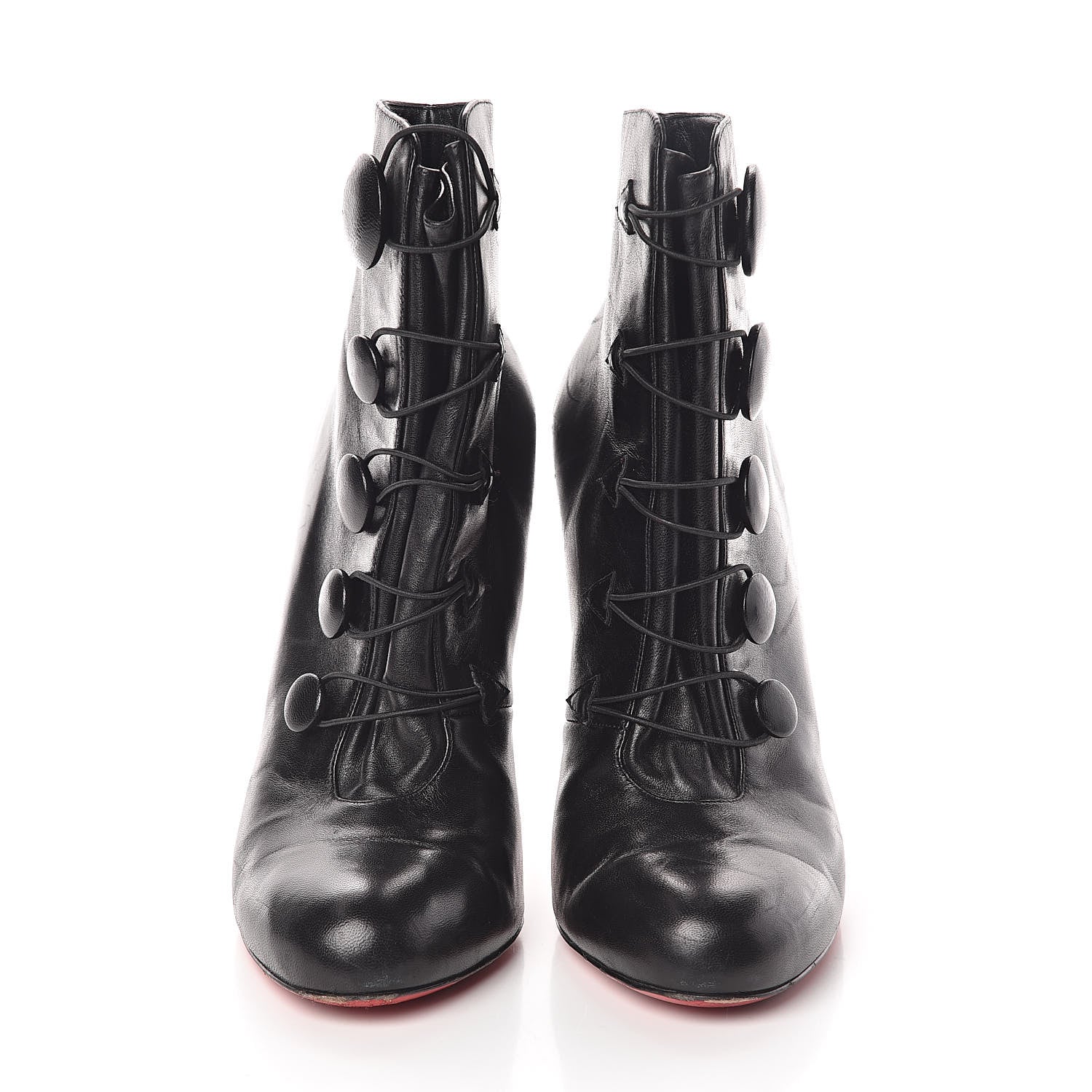 Christian Louboutin Shiny Nappa Booton 120 Ankle Boots 41 Black 2 of 7