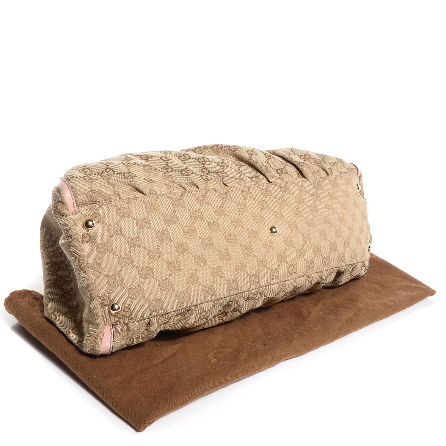 Gucci Monogram Large D Gold Shoulder Bag Pink 4 of 7