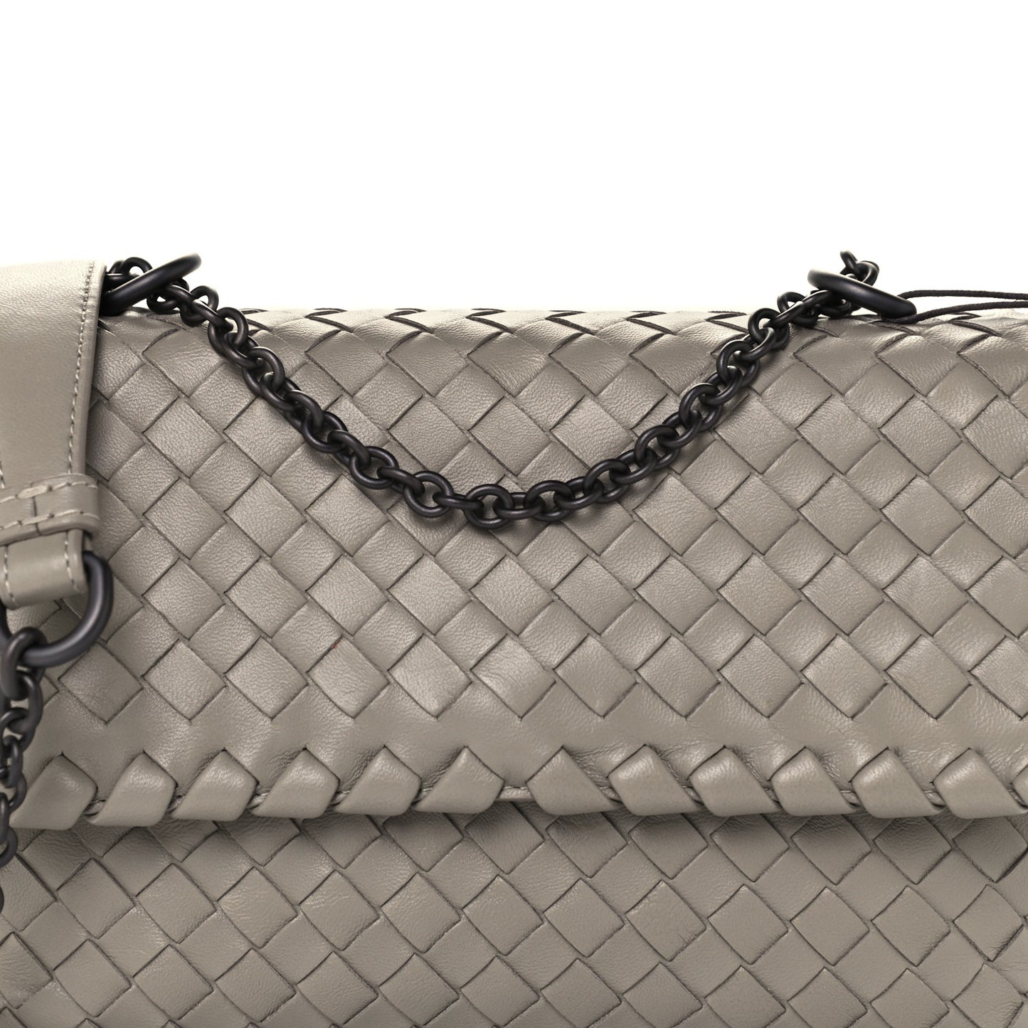 Nappa Intrecciato Baby Olimpia Shoulder Bag Limestone