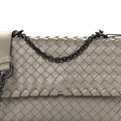 Bottega Veneta Nappa Intrecciato Baby Olimpia Shoulder Bag Limestone 8 of 10