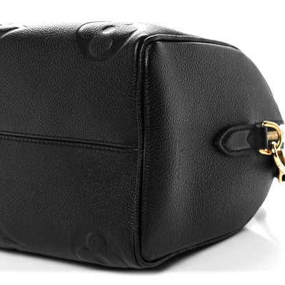 Louis Vuitton Empreinte Monogram Giant Speedy Bandouliere 25 Black 9 of 10