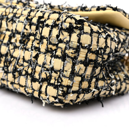 Chanel Tweed Quilted Mini Rectangular Flap Yellow Black 9 of 10