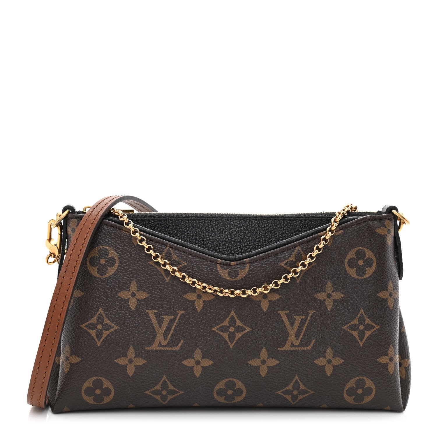 Louis Vuitton Monogram Pallas Clutch Black 1 of 11