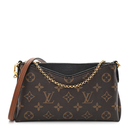 Louis Vuitton Monogram Pallas Clutch Black 1 of 11