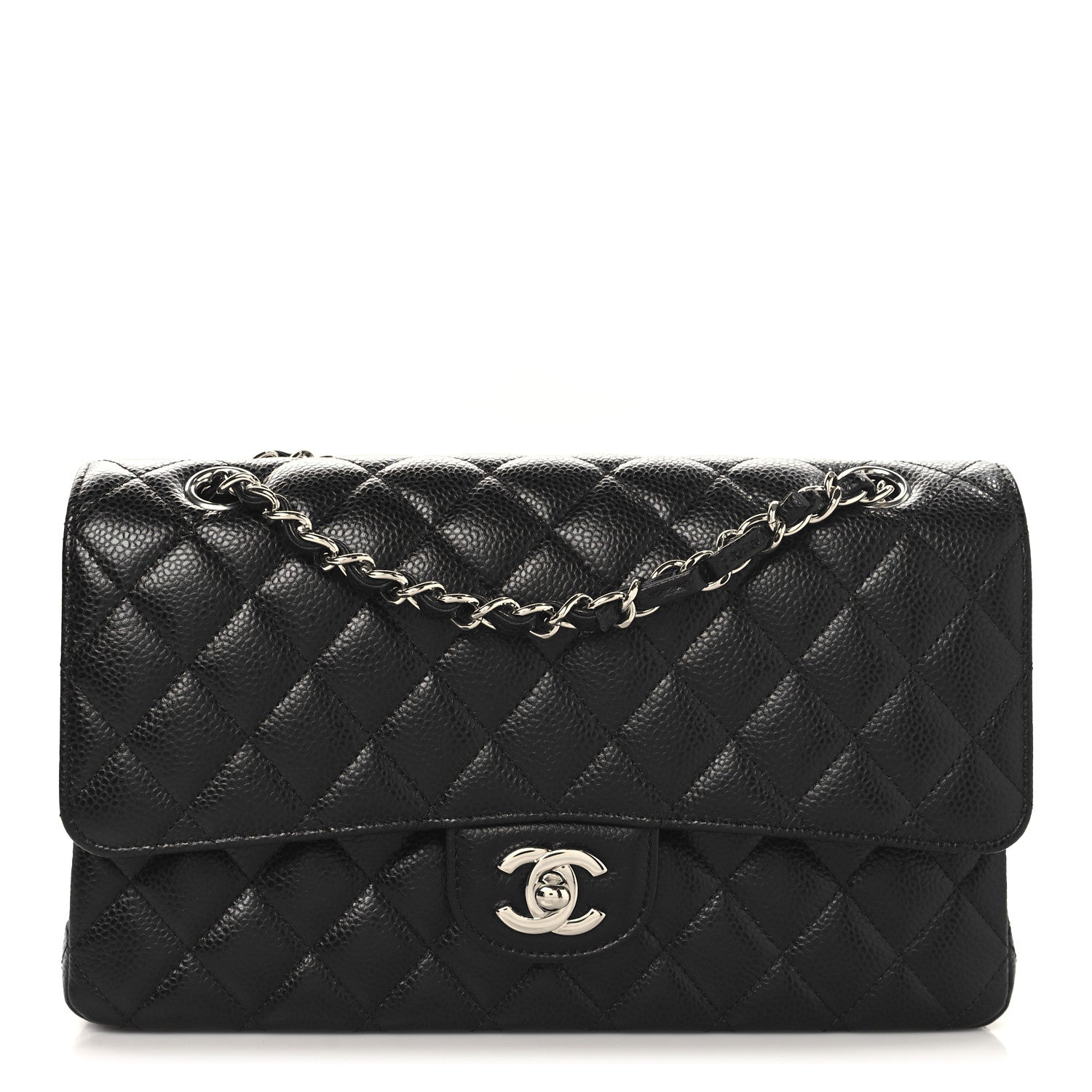 Chanel Caviar Quilted Medium Double Flap Black 1 of 10