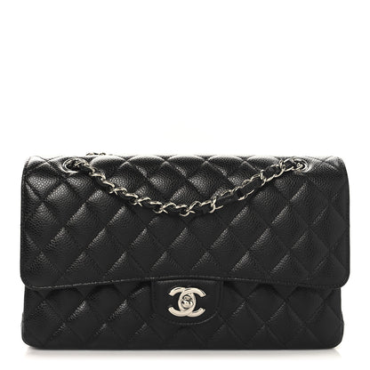 Chanel Caviar Quilted Medium Double Flap Black 1 of 10