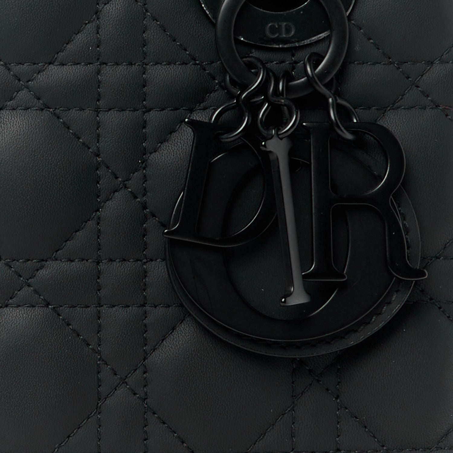 Christian Dior Ultra Matte Calfskin Cannage Small My ABCDior Lady Dior Black 8 of 11