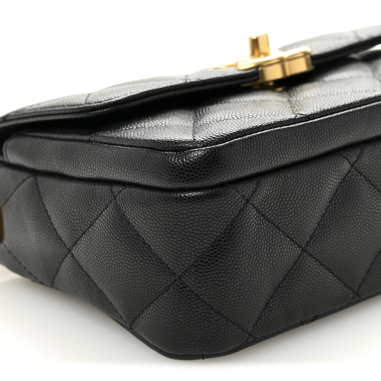 Chanel Shiny Caviar Quilted Mini Flap Black 9 of 10