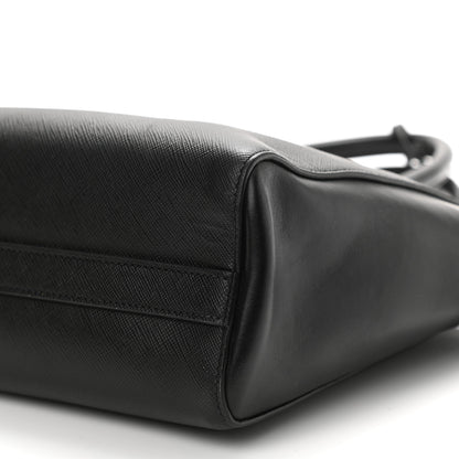 Prada Saffiano Soft Calfskin Small Zippered Tote Black 8 of 8