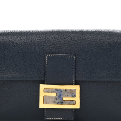 Fendi Boarskin Baguette Navy Blue 11 of 13