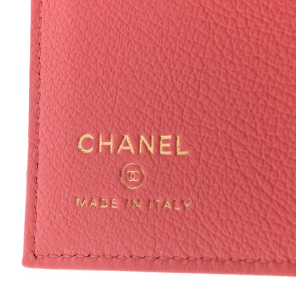 Chanel Goatskin Camellia Card Holder Pink 6 of 7