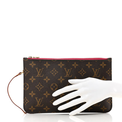 Louis Vuitton Monogram Neverfull MM GM Pochette Pivoine 2 of 7
