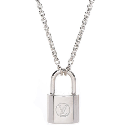 Louis Vuitton Sterling Silver Lockit Necklace 4 of 6