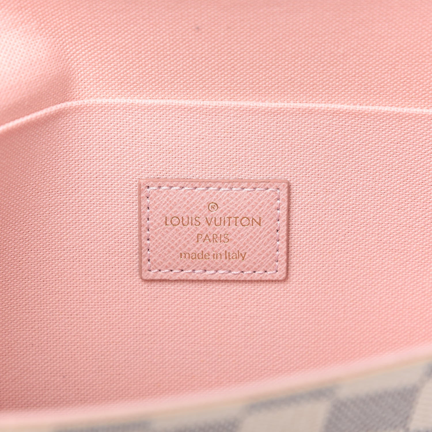 Louis Vuitton Damier Azur Pochette Felicie Chain Wallet Rose Ballerine 9 of 11