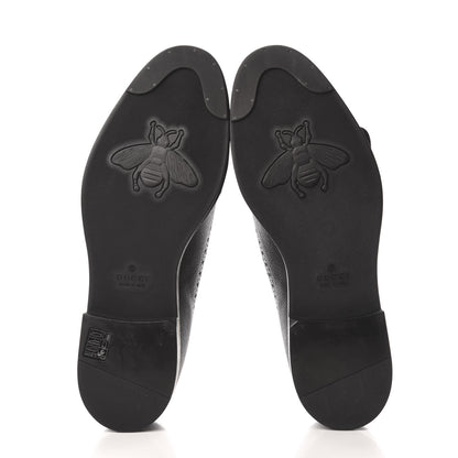 Gucci Pebbled Calfskin Dionysus Web Mens Martins Shoes 11 Black 5 of 8