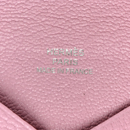 Hermes Chevre Mysore Calvi Card Case Mauve Sylvestre 6 of 6