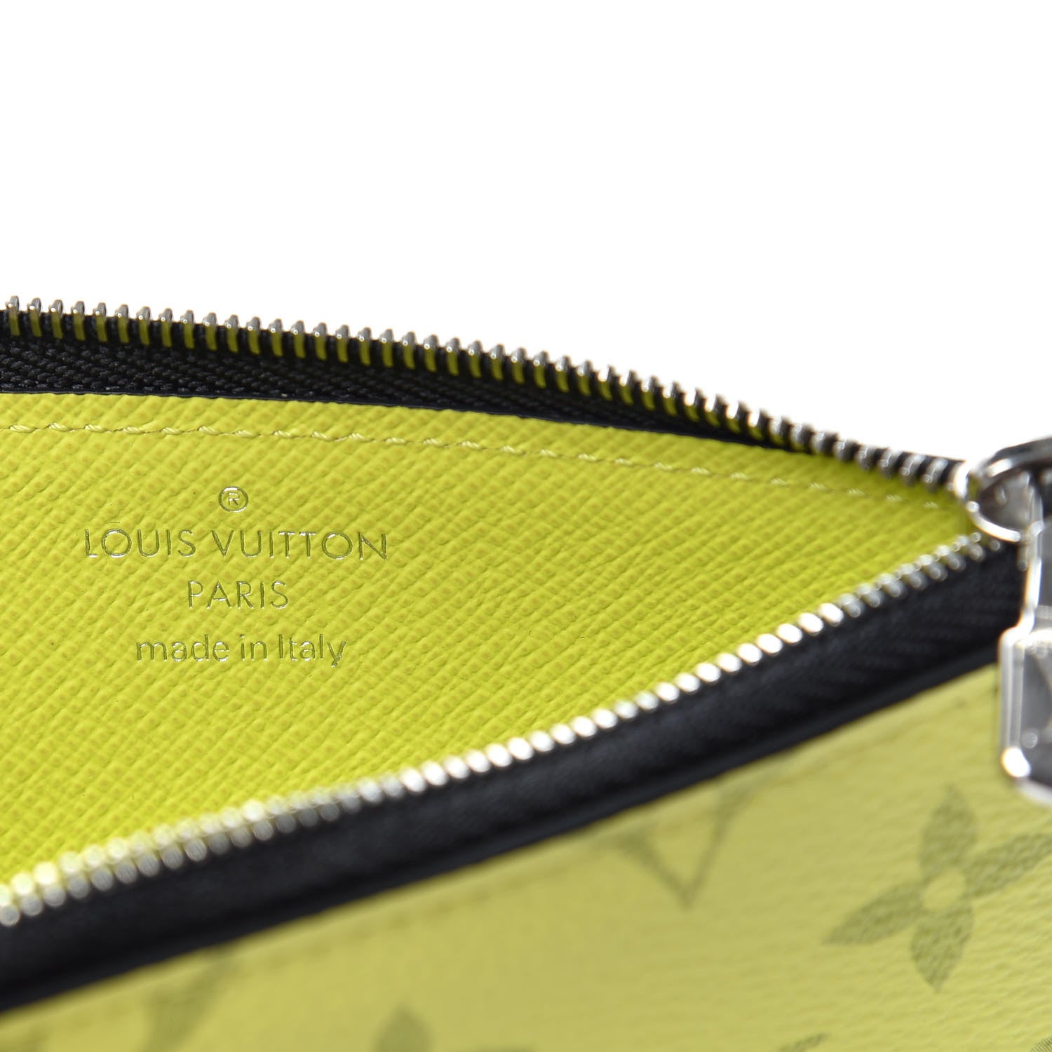 Louis Vuitton Monogram Taiga Coin Card Holder Yellow 6 of 7