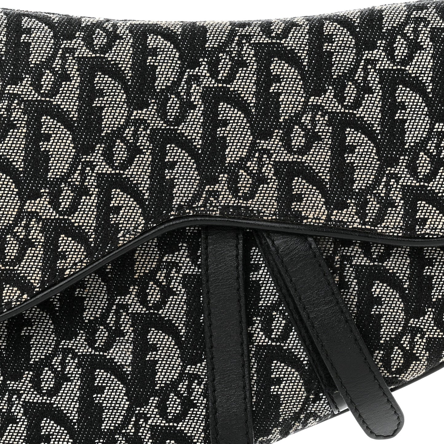 Monogram Saddle Bag Black