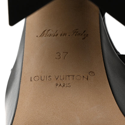 Louis Vuitton Calfskin Shake Platform Sandal 37 Black 8 of 9