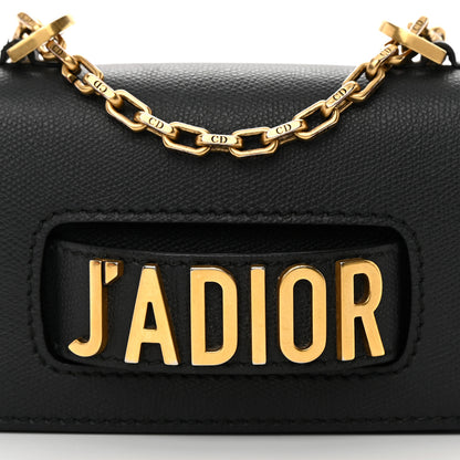 Christian Dior Grained Calfskin Mini J'Adior Chain Flap Bag Black 9 of 15