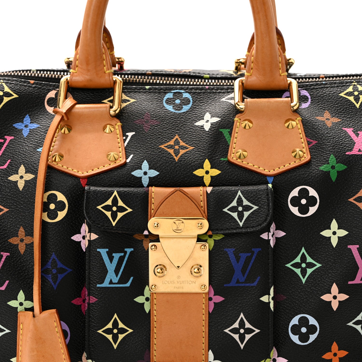 Louis Vuitton Monogram Multicolor Speedy 30 Black 7 of 10