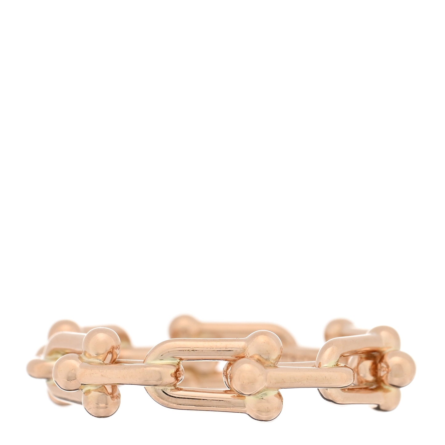 18K Rose Gold Hardwear Micro Link Ring 51 5.75