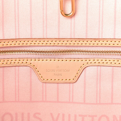 Louis Vuitton Damier Azur Neo Neverfull MM Rose Ballerine 8 of 20