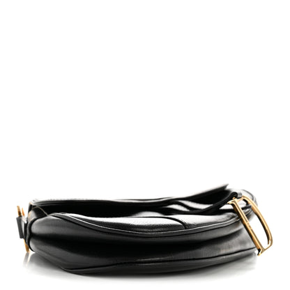 Christian Dior Shiny Goatskin  Saddle Bag Black 4 of 16