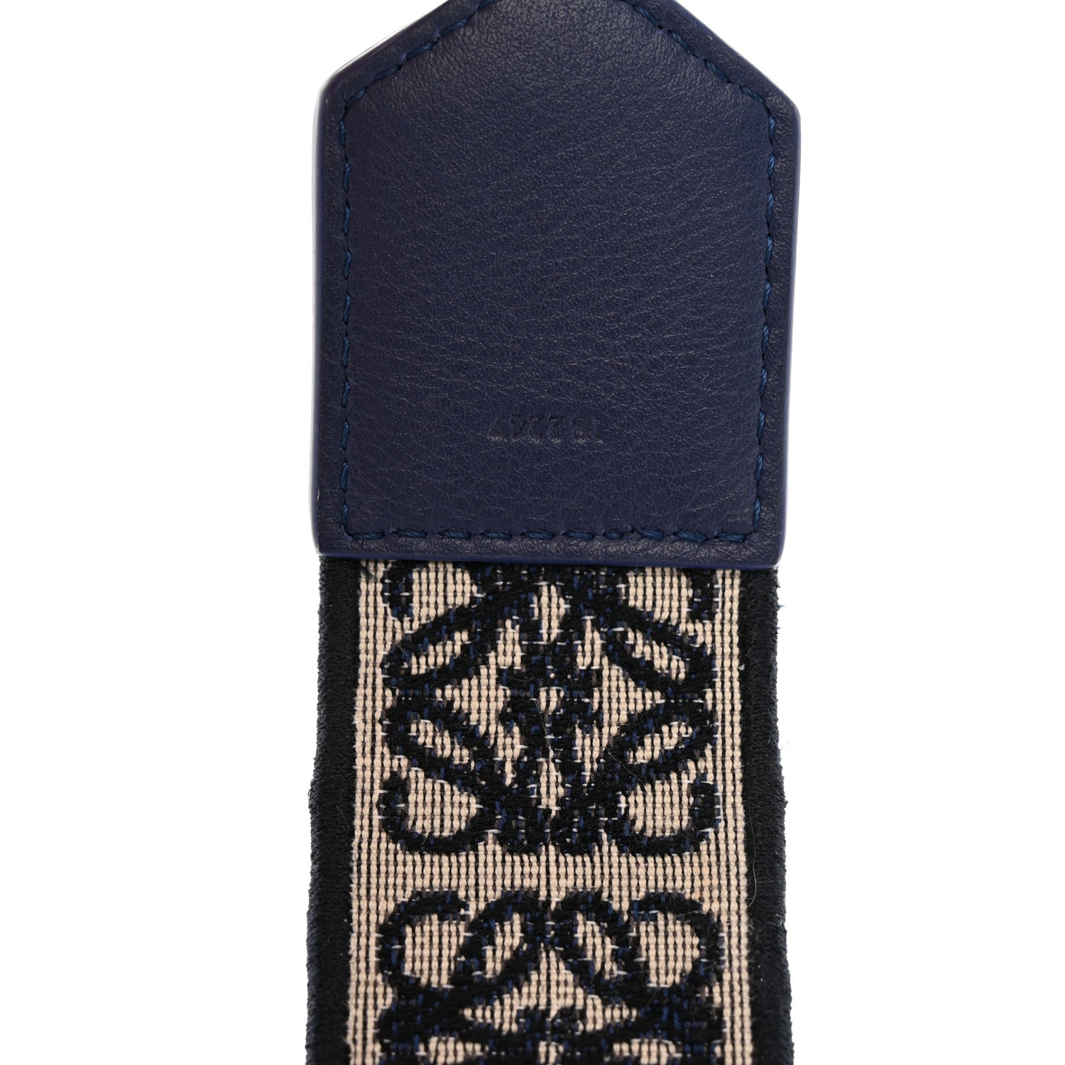 Loewe X HOWLS MOVING CASTLE Calfskin Calcifer Jacquard Anagram Strap Blue 3 of 5