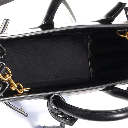 Saint Laurent Calfskin Bi-Color Nano Sac De Jour Royal Blue Black 5 of 9