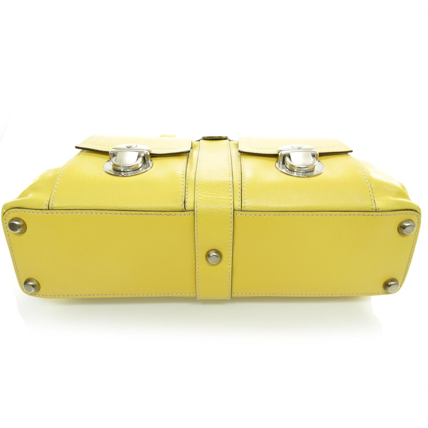 Leather Venetia Tote Yellow