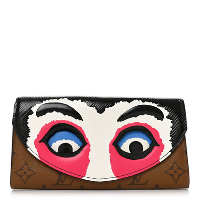 Louis Vuitton Reverse Monogram Kabuki Sarah Wallet 1 of 6