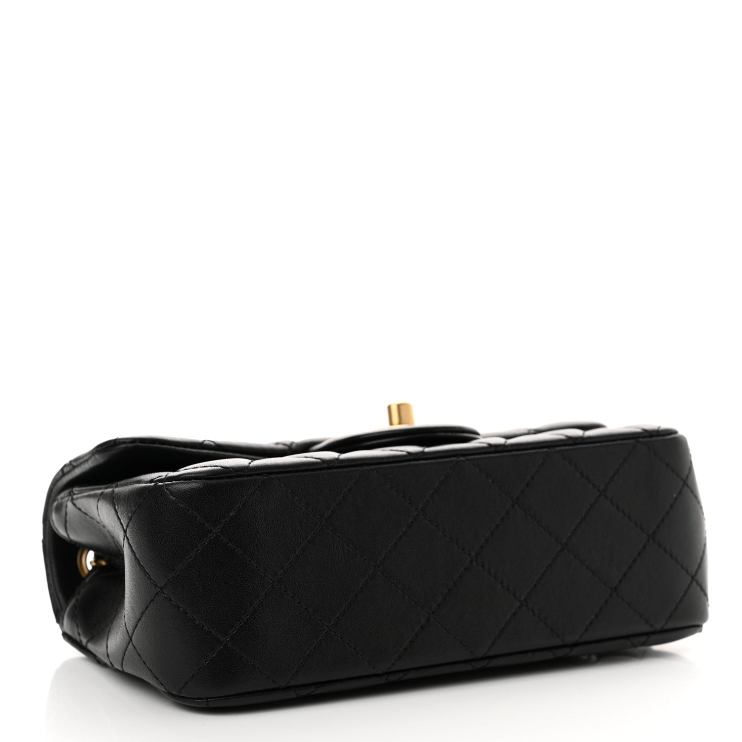Chanel Lambskin Quilted Mini Rectangular Pearl Crush Flap Black 4 of 11