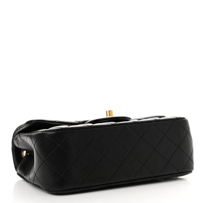 Chanel Lambskin Quilted Mini Rectangular Pearl Crush Flap Black 4 of 11