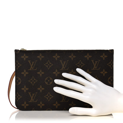 Louis Vuitton Monogram Neverfull MM GM Pochette 2 of 9