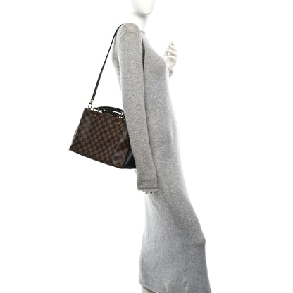 Louis Vuitton Damier Ebene Cuir Taurillon Brittany Black 2 of 9