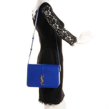 Saint Laurent Smooth Calfskin Classic Medium Monogram Universite Bag Royal Blue 2 of 7