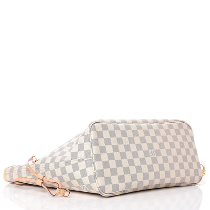 Louis Vuitton Damier Azur Neo Neverfull MM Rose Ballerine 6 of 12