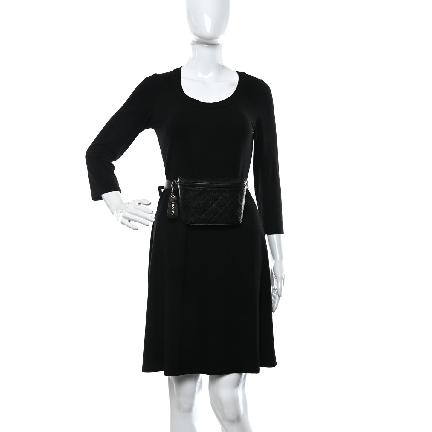 Caviar Quilted Belt Bag 75 30 Black