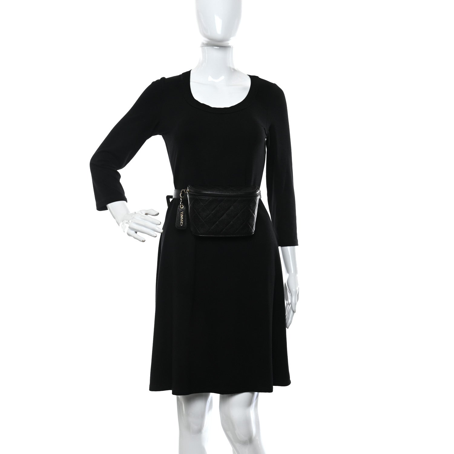 Chanel Caviar Quilted Belt Bag 75 30 Black 2 of 11