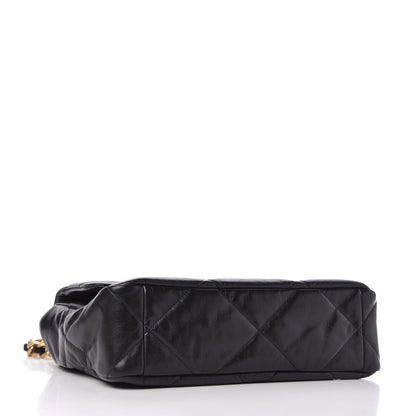 Chanel Goatskin Quilted Large Chanel 19 Flap Black 4 of 10
